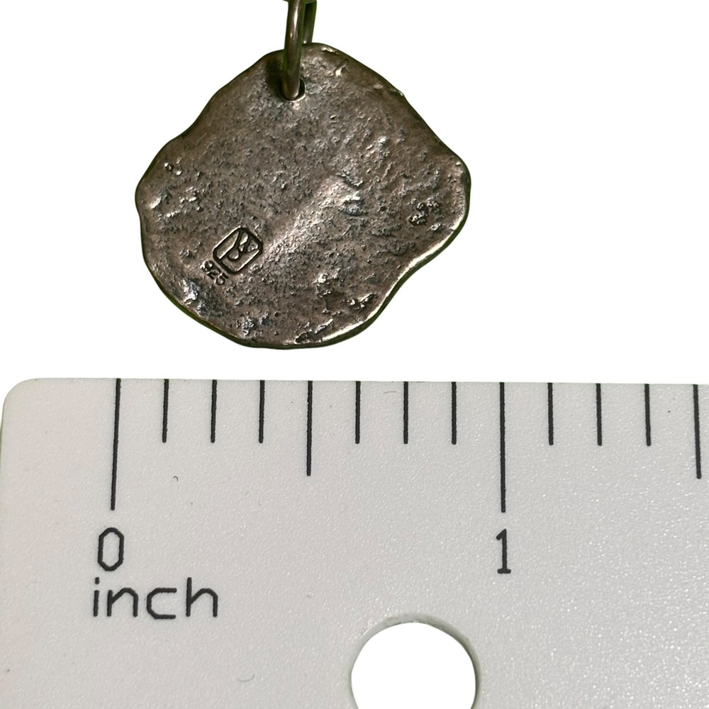 Waxing Poetic Camp Initial T Charm Pendant Sterling Silver Brass Wax Seal 925 - Picture 2 of 2